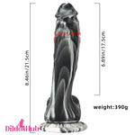 8.46in Premium Silicone Soft Mixed Color Dildo For Anal Clitoris Stimulator - Dildos Hub
