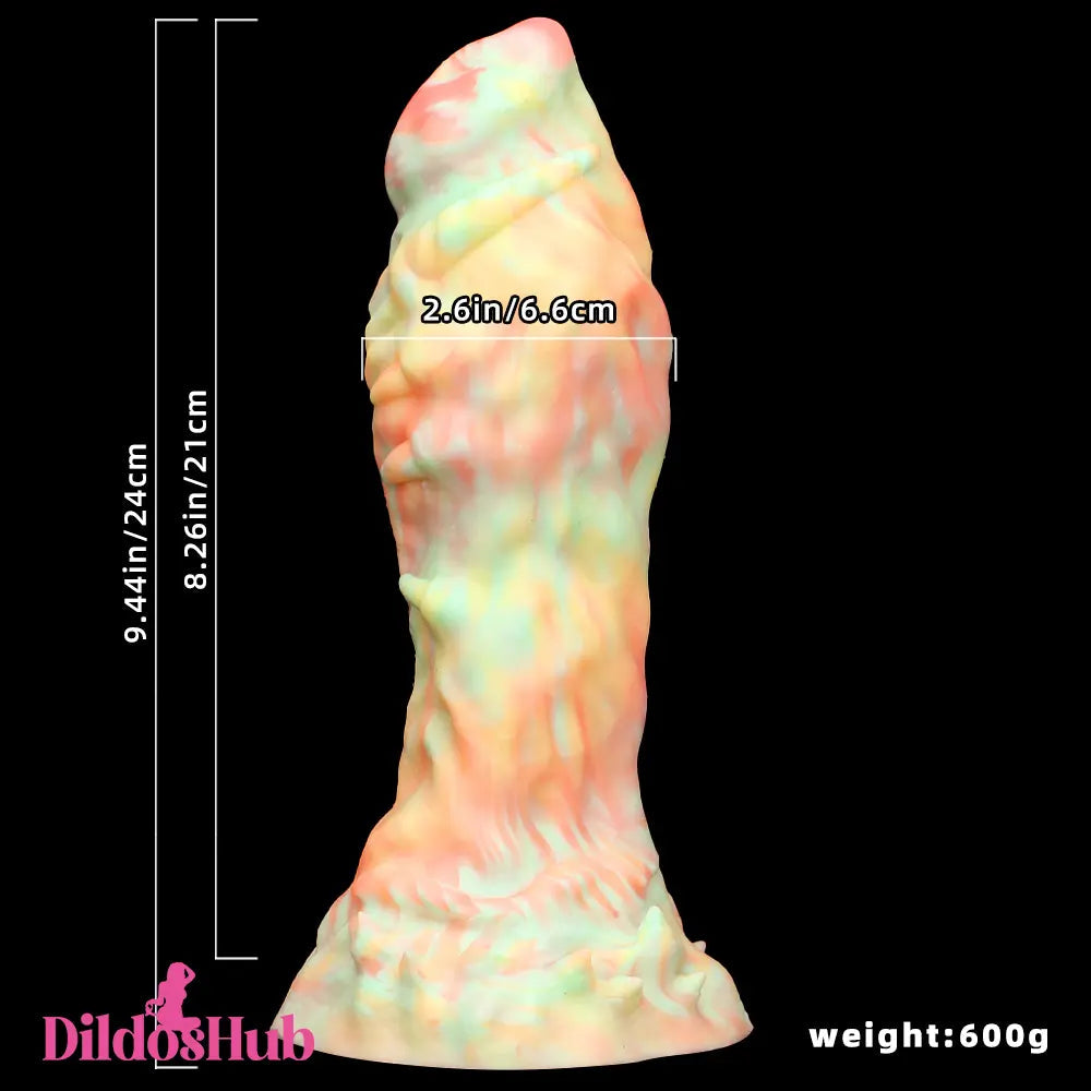 9.44in Fantasy Mixed Color Silicone Soft Big Dildo Sex Toy For Women Sex Dildos Hub