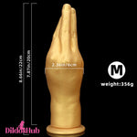6.3in 8.66in 11.02in Gold Hands Silicone Soft Big Dildo For Fisting Orgasm - Dildos Hub