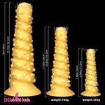 7.48in 11.02in 15in Soft Silicone Spiral Spiked Big Prostate Butt Plug Dildo Dildos Hub