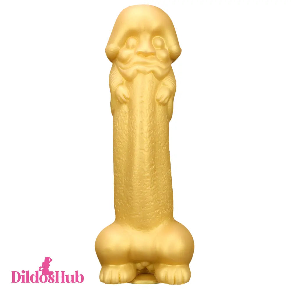 11.8in Liquid Huge Soft Silicone Fantasy Thick Gold Anal Female Dildo Dildos Hub