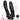 5.51in 5.9in 6.5in 9.44in Big Black Real Feeling PVC Dual Ended Dildo - Dildos Hub