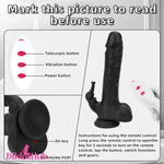 8.85in Elephant 3in1 Heating Thrusting Vibrating Remote Prostate Dildo Dildos Hub