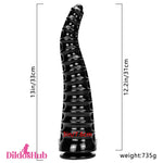 13in Big Long Black Fantasy Dildo For Prostate Massager Sex Toy - Dildos Hub