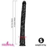 18.11in 22.83in Big Long Black Dildo Huge Penis BDSM Love Orgasm - Dildos Hub