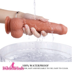 8.27in Soft Uncut Dildo Suction Cup Masturbation Skin Feeling Sex Toy - Dildos Hub