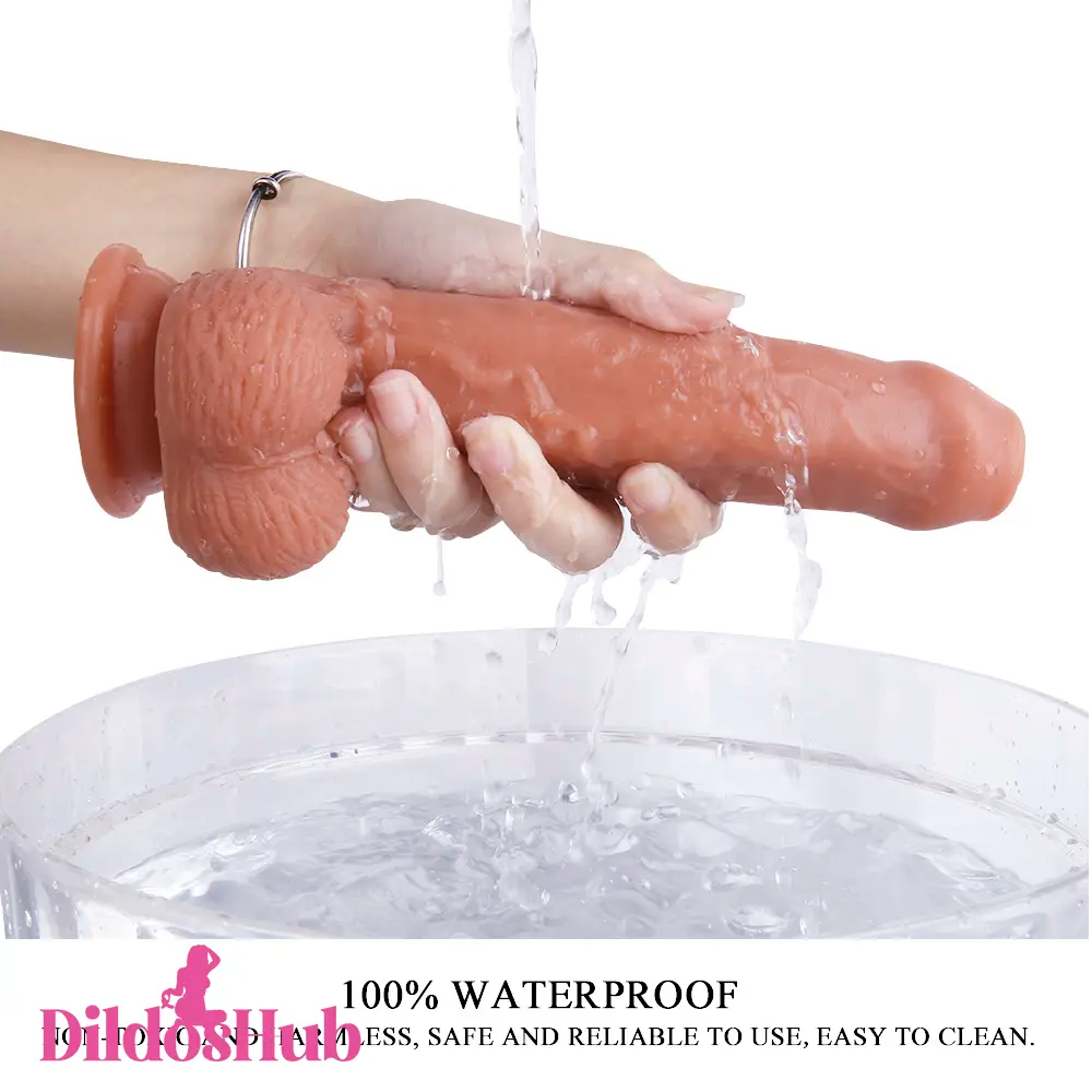 8.27in Soft Uncut Dildo Suction Cup Masturbation Skin Feeling Sex Toy - Dildos Hub