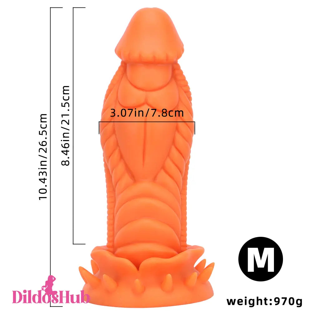 7.87in 10.43in 12.6in Fantasy Silicone Soft Big Animal Dragon Women Dildo Dildos Hub