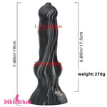 7.48in Silicone Soft Mixed Color Dog Cock Dildo For Anal Vaginal Sex Toy - Dildos Hub