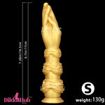 7.28in 9.84in 13.38in Premium Silicone Soft Fist Hands Big G Spot Dildo Dildos Hub