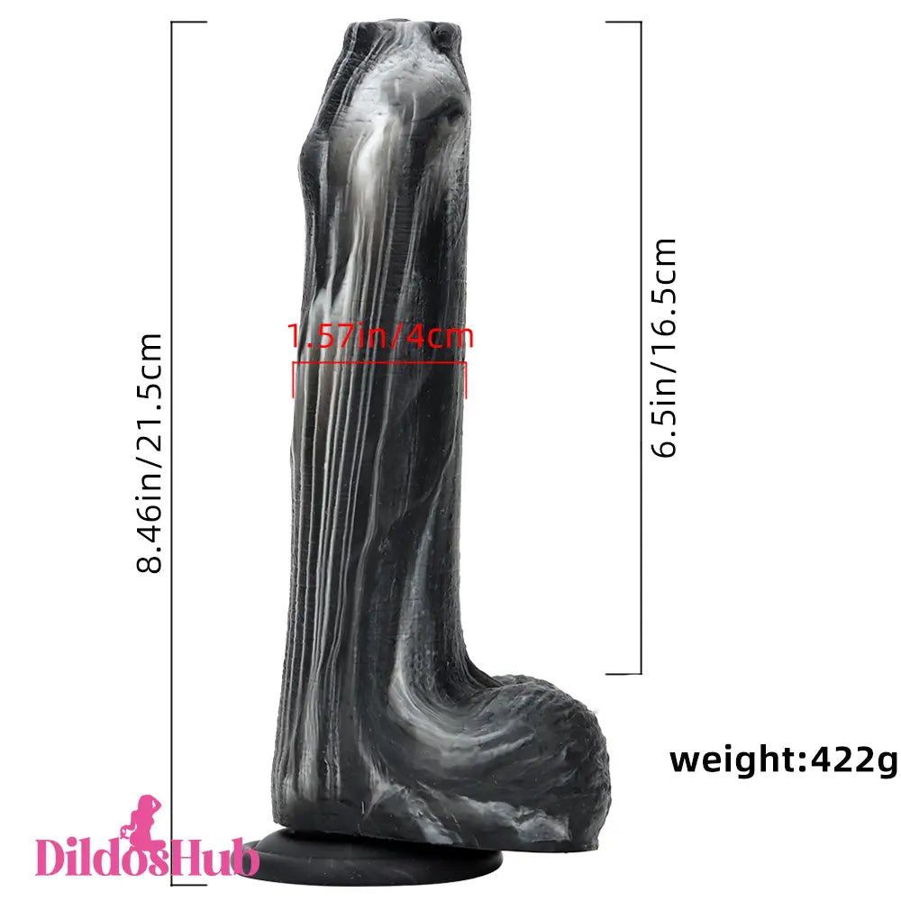8.46in Large Uncut Silicone Soft Mixed Color Dildo For Women Anal Sex Toy - Dildos Hub