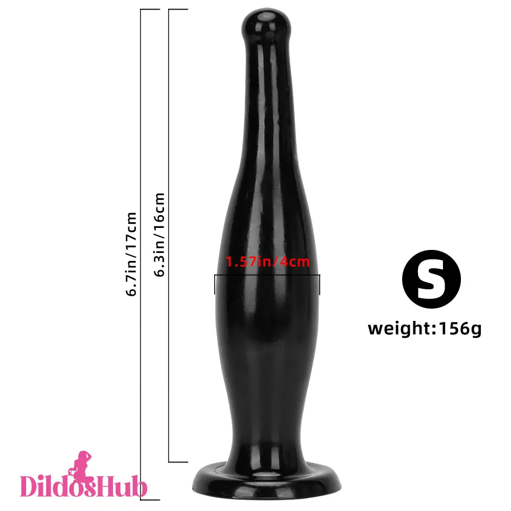 6.7in 11.41in Women Big Black Thick Beer Bottle Dildo Prostate Massager - Dildos Hub
