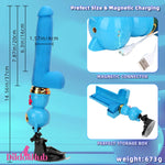 7.87in Cat Warming Thrusting Vibrating Remote Dildo Fucking Machine Dildos Hub
