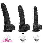 9.25in 9.64in 11.02in Big Black Animal Horse Cock Suction Cup Dildo - Dildos Hub