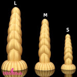5.51in 7.87in 10.23in Gold Silicone Soft Fantasy Dildo For Clit Masturbator - Dildos Hub