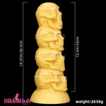 14.37in Large Soft Long Fantasy Silicone Scary Skull Dildo Women Toy Dildos Hub