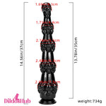 14.56in Big Long Skull Fantasy Dildo For Vagina Clitoris Stimulator - Dildos Hub