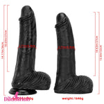 12.6in 14.17in Super Large Long Thick Black Real Anal Dildo For Men Love Dildos Hub