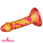 7.6in Soft Silicone Fantasy Spiked Powerful Suction Cup Dildo Anal Sex Toy - Dildos Hub