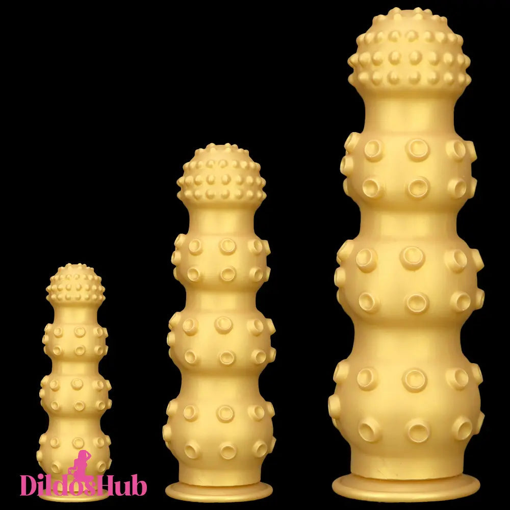 6.7in 9.84in 13.38in Gold Silicone Animal Octopus Big Butt Plug Dildo Dildos Hub