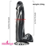 7.67in Premium Silicone Soft Mixed Color Dildo For Clitoris Stimulator - Dildos Hub
