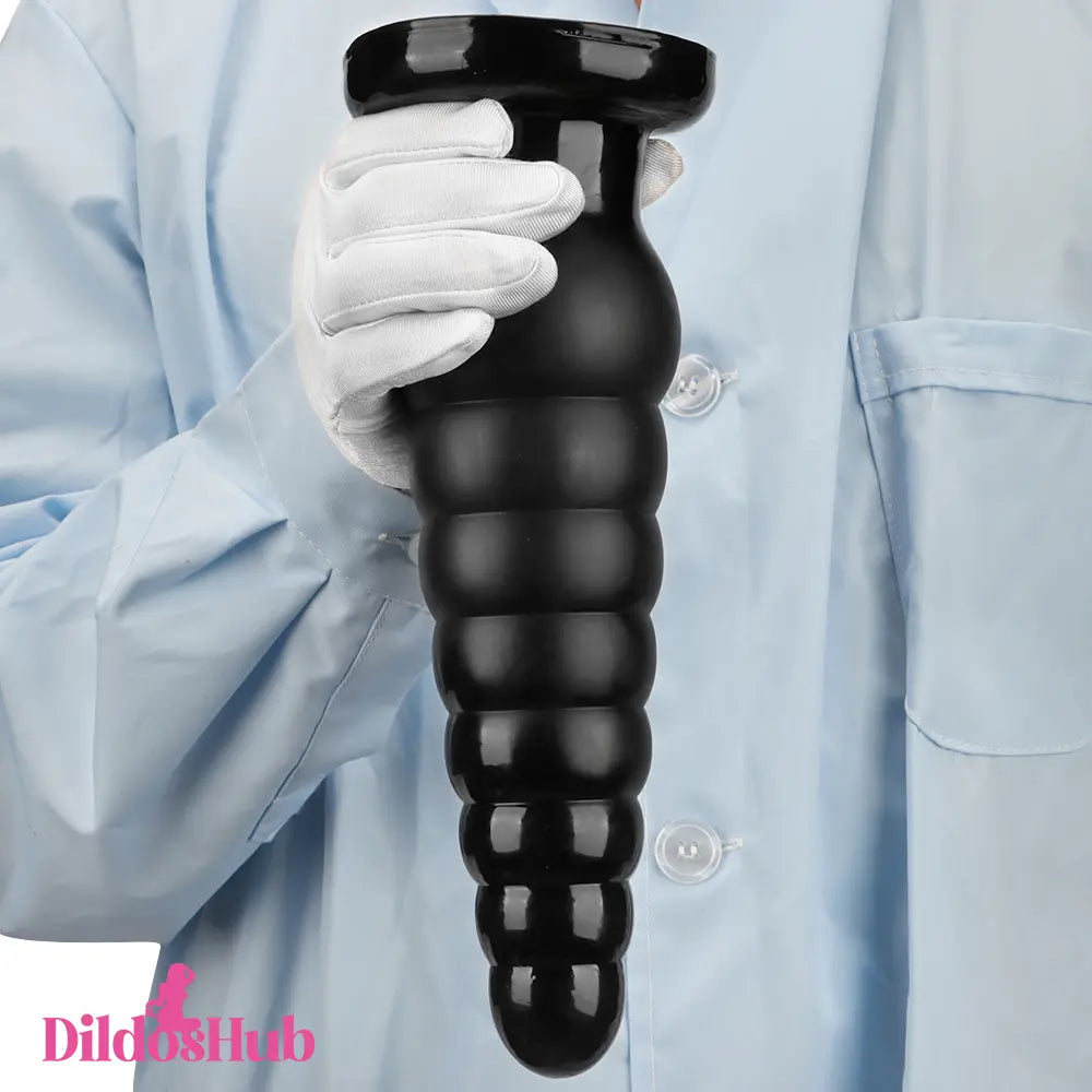 10.63in Realistic Big Silicone Black Dildo Butt Plug For G-spot Simulation Dildos Hub