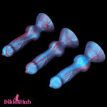 3.81in Mini Soft Silicone Lifelike Animal Dog Knotted Dildo For Beginners - Dildos Hub