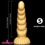 5.51in 7.87in 10.23in Gold Silicone Soft Fantasy Dildo For Clit Masturbator - Dildos Hub