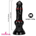 7.48in 14.17in 15.35in Big Black Thick Dog Cock Odd Animal Real Dildo - Dildos Hub