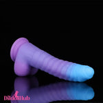 8.15in 9.06in Mixed Color Silicone Gradient Big Soft Odd Dildo For Men Toy Dildos Hub