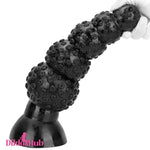 9.84in 13.38in 13.78in 15.74in Big Black Beads Butt Plug Prostate Dildo - Dildos Hub