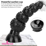 9.84in 13.38in 13.78in 15.74in Big Black Beads Butt Plug Prostate Dildo - Dildos Hub